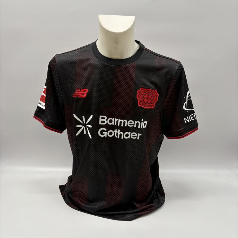 Bayer Leverkusen Trikot Nathan Tella signiert New Balance COA Autogramm L