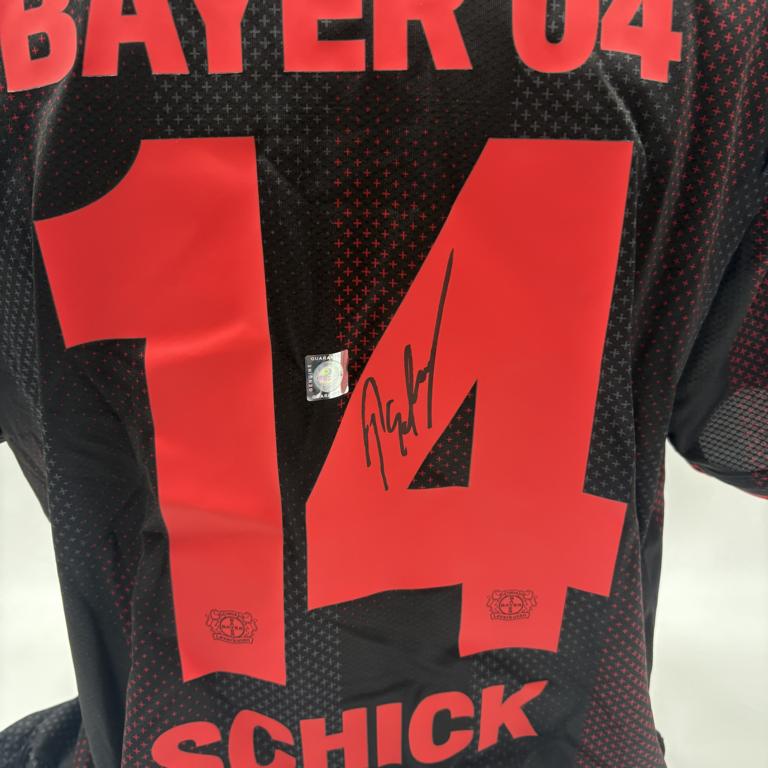 Bayer Leverkusen Trikot Patrik Schick signiert New Balance COA Autogramm XL