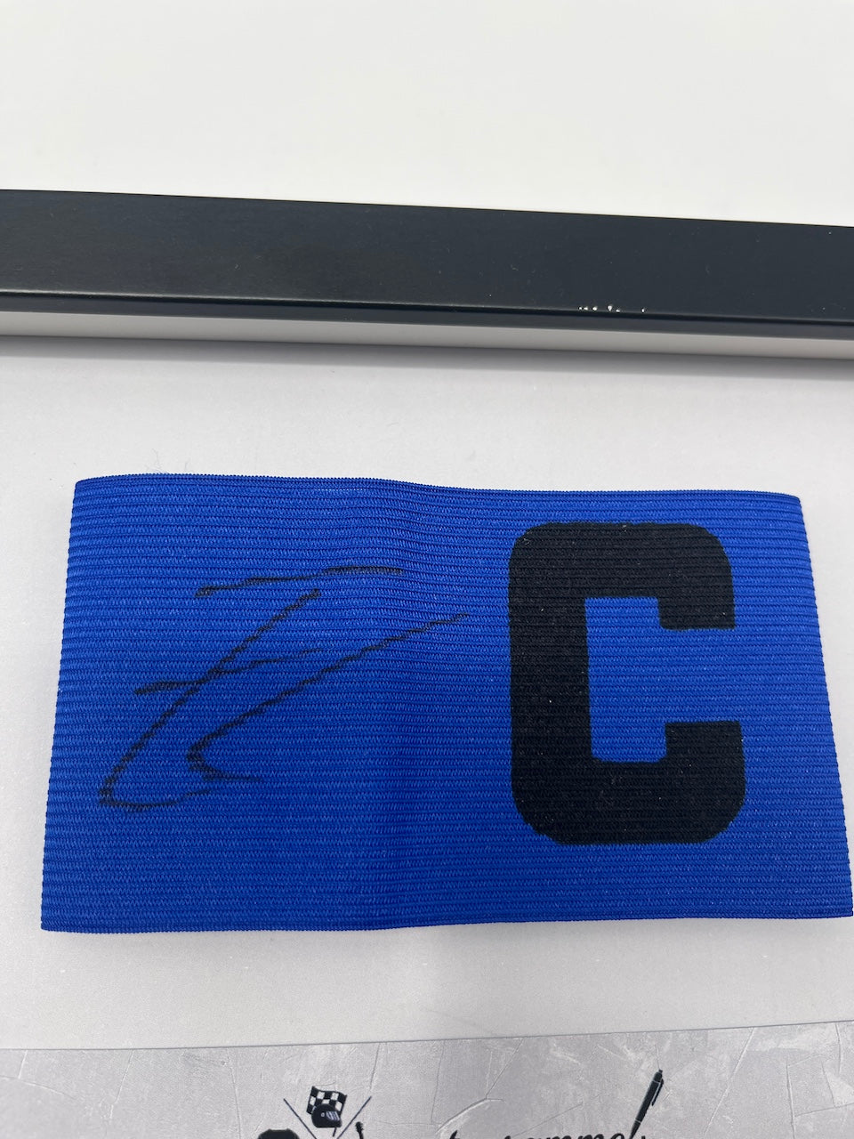 Captain's armband Emre Can signed in a new Borussia Dortmund autograph frame