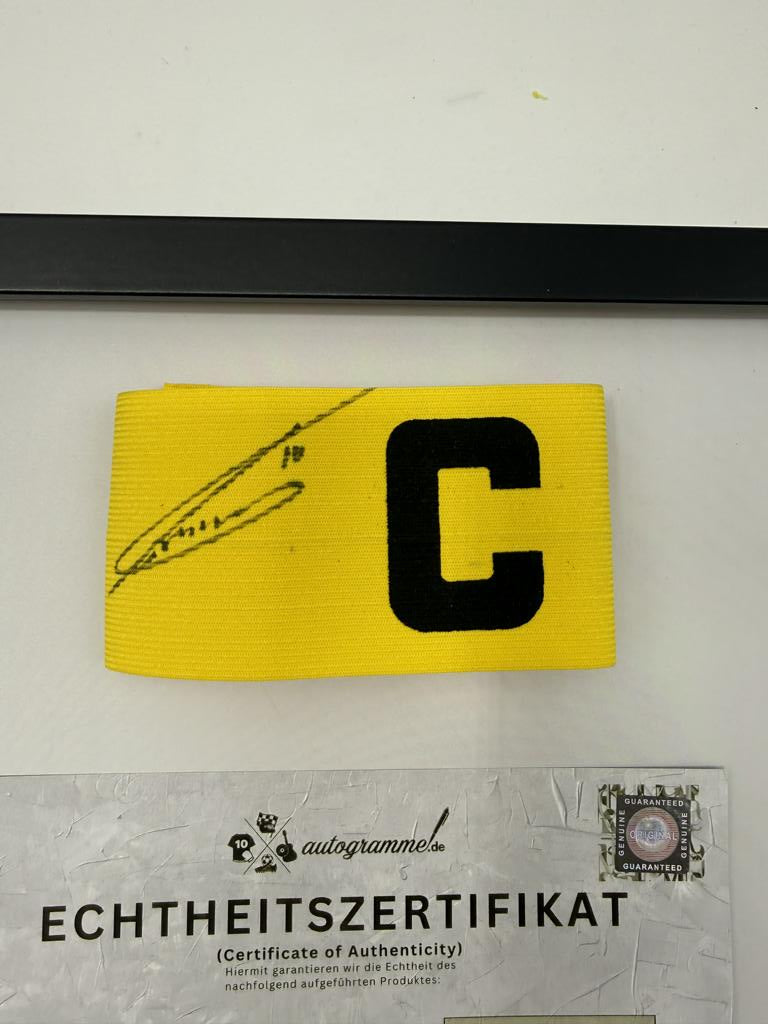 Kapitänsbinde Max Kruse signiert im Rahmen SC Paderborn COA