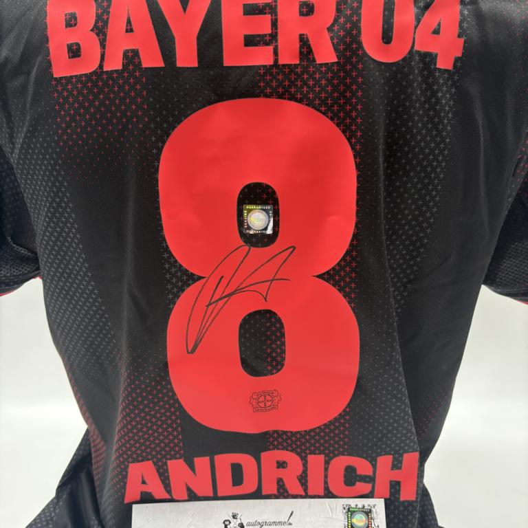 Bayer Leverkusen Trikot Robert Andrich signiert New Balance COA Autogramm L