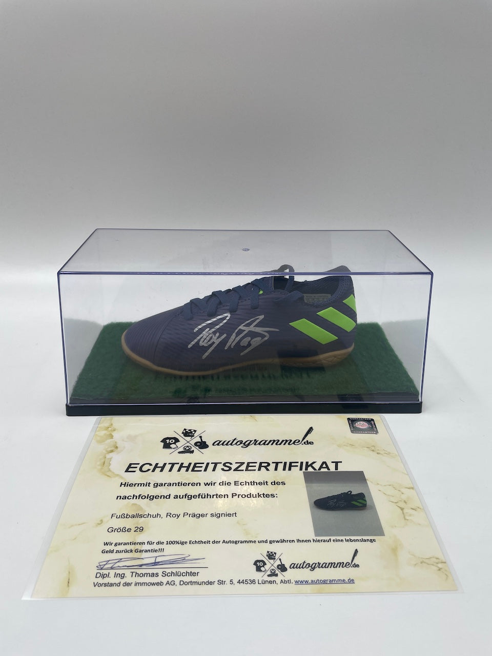 Football shoe Roy Präger signed Football Wolfsburg autograph Bundesliga new 29