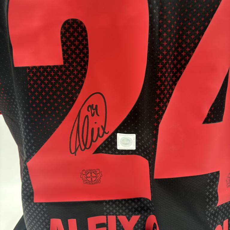 Bayer Leverkusen Trikot Aleix Garcia signiert New Balance COA Autogramm XL