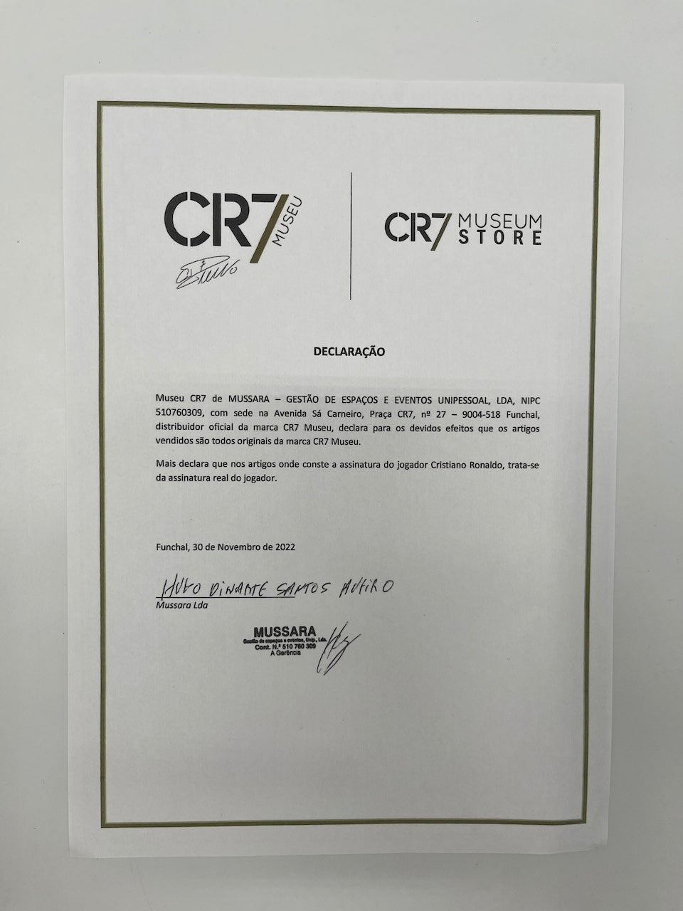 Portugal Trikot Cristiano Ronaldo signiert Autogramm COA Fußball M