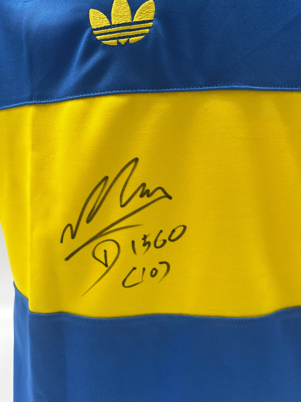 Boca Junior Trikot Diego Maradona signiert Autogramm COA L
