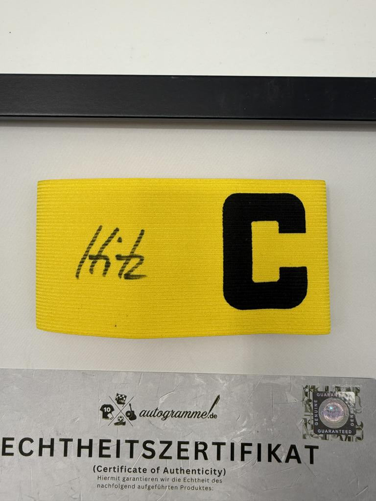 Kapitänsbinde Thomas Hitzlsperger signiert im Rahmen VFB Stuttgart Fußball COA