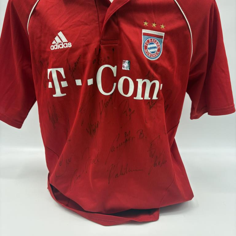 Bayern München Trikot 2005/2006 Teamsigniert Autogramm COA Adidas L