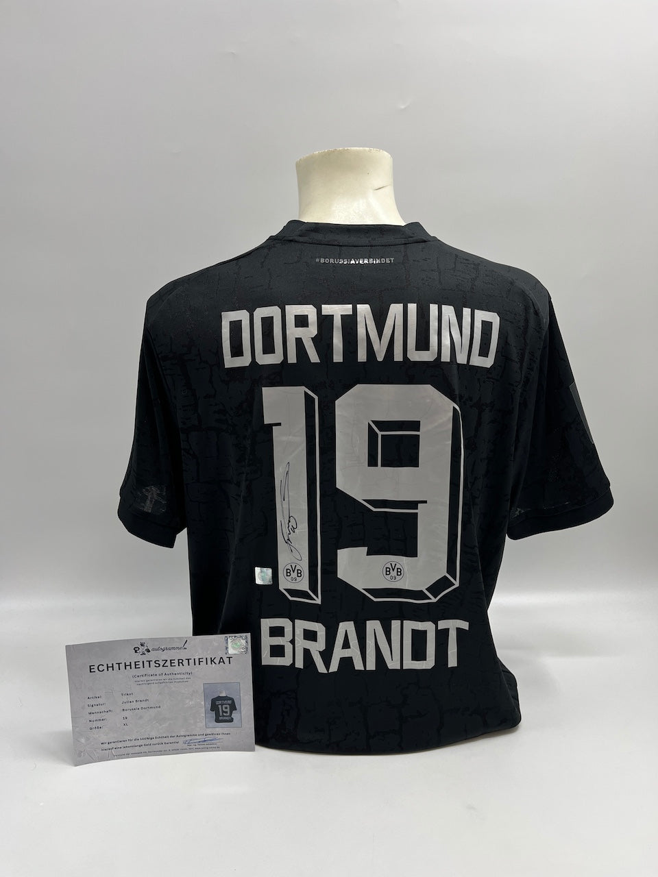 Borussia Dortmund Sondertrikot Julian Brandt signiert Puma COA Autogramm XL