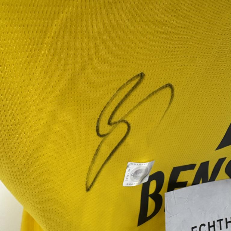 Borussia Dortmund Trikot Ramy Bensebaini signiert BVB neu Puma signiert XL