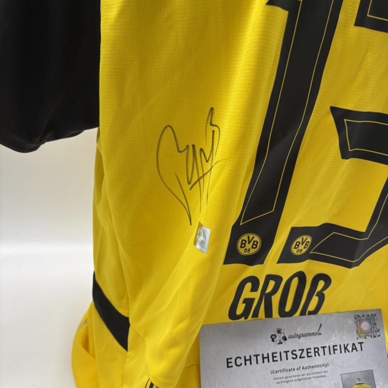 Borussia Dortmund Trikot Pascal Groß signiert Puma Autogramm XL