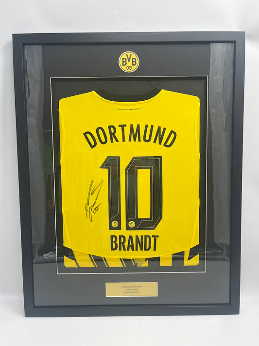Borussia Dortmund Trikot Julian Brandt signiert im Rahmen Puma BVB