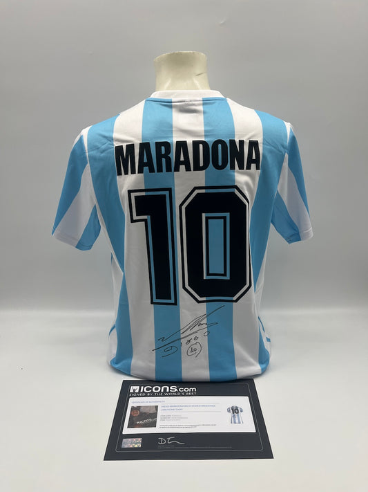 Argentinien Trikot Diego Maradona signiert Autogramm COA neu L