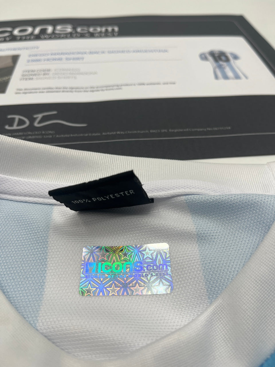 Argentina jersey Diego Maradona signed autograph COA new L