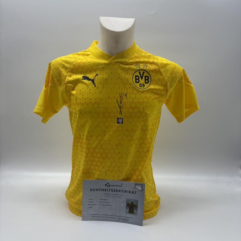 Borussia Dortmund Trainingsshirt Waldemar Anton signiert Puma COA Autogramm S