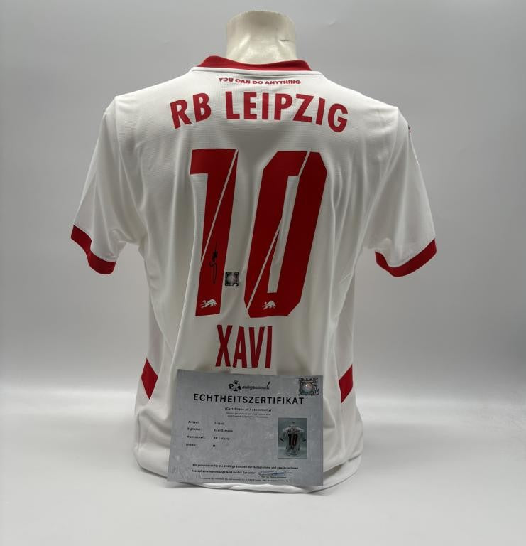 RB Leipzig Trikot Xavi Simons signiert Autogramm Puma COA M