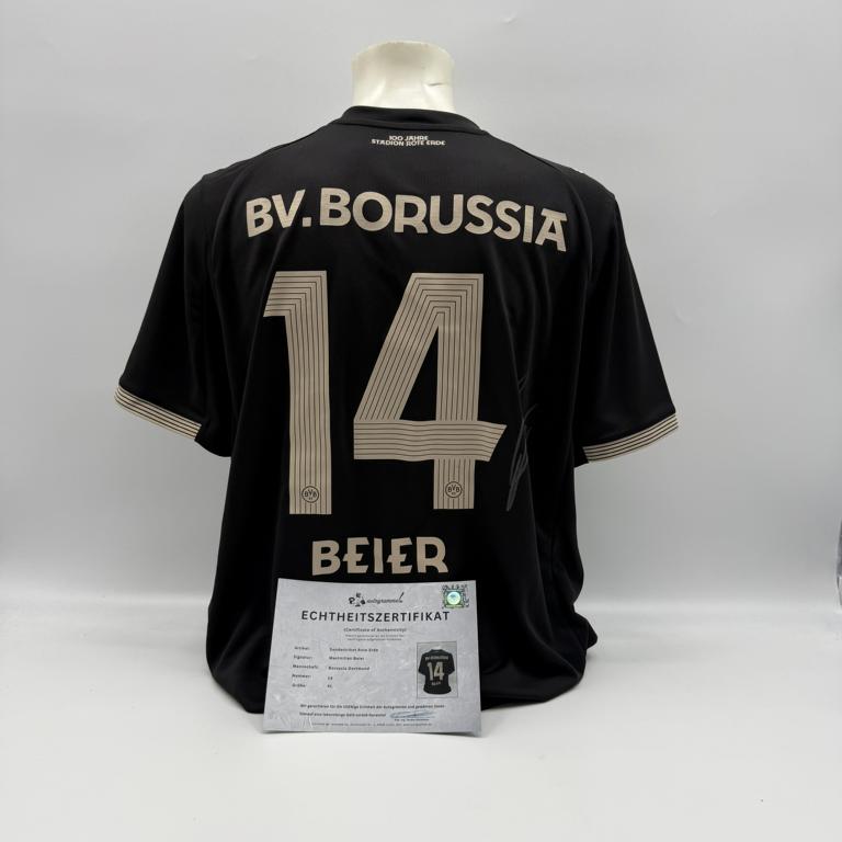 Borussia Dortmund Sondertrikot Maximilian Beier signiert BVB Puma neu XL