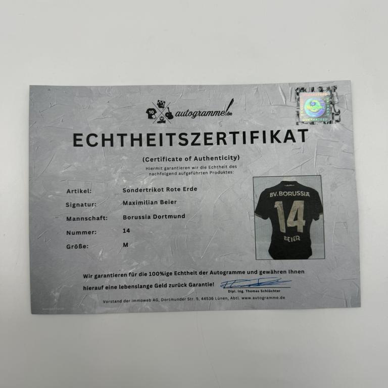 Borussia Dortmund Sondertrikot Maximilian Beier signiert BVB Puma neu M