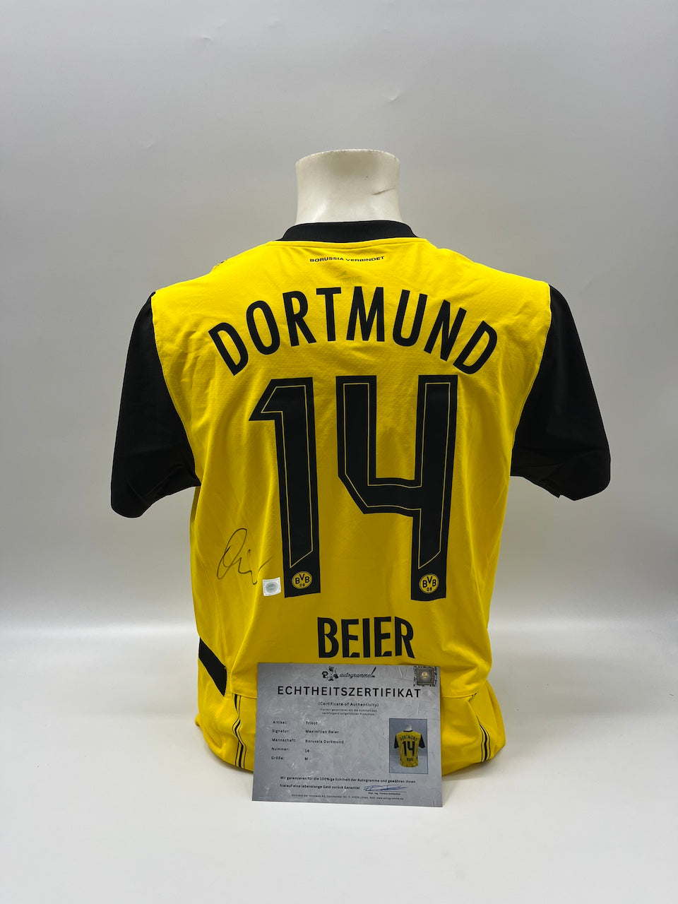 Borussia Dortmund Authentic Jersey Maximilian Beier signed BVB Puma M