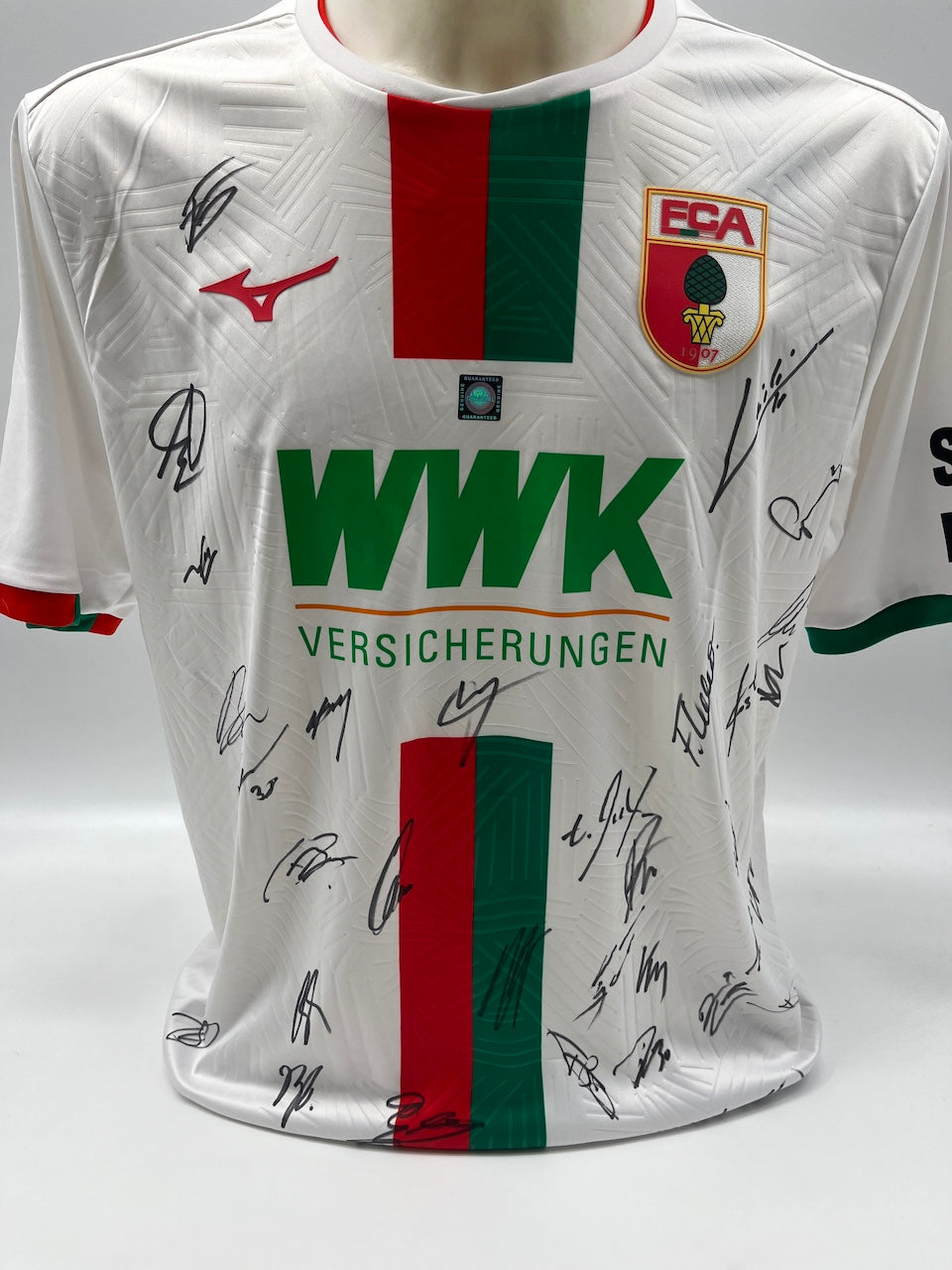 FC Augsburg Jersey 2023/2024 Team Signed COA Bundesliga L