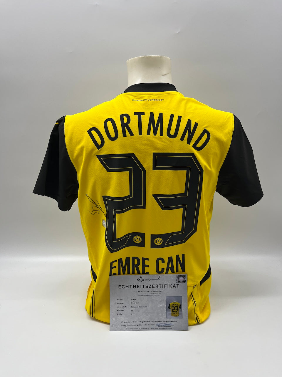 Borussia Dortmund Authentic Jersey Emre Can Signed BVB Puma M