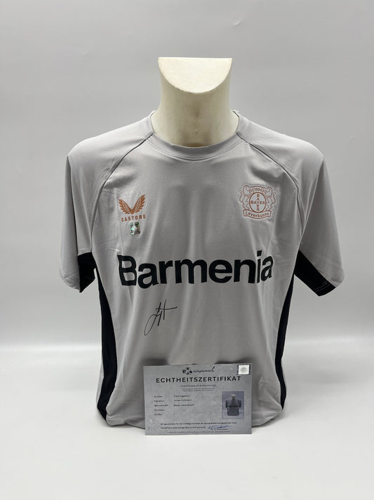 Bayer Leverkusen Trainingsshirt Jonas Hofmann signiert Castore L