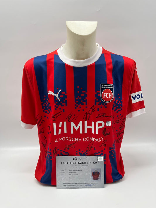 FC Heidenheim Trikot 2024/2025 Teamsigniert COA Nike L