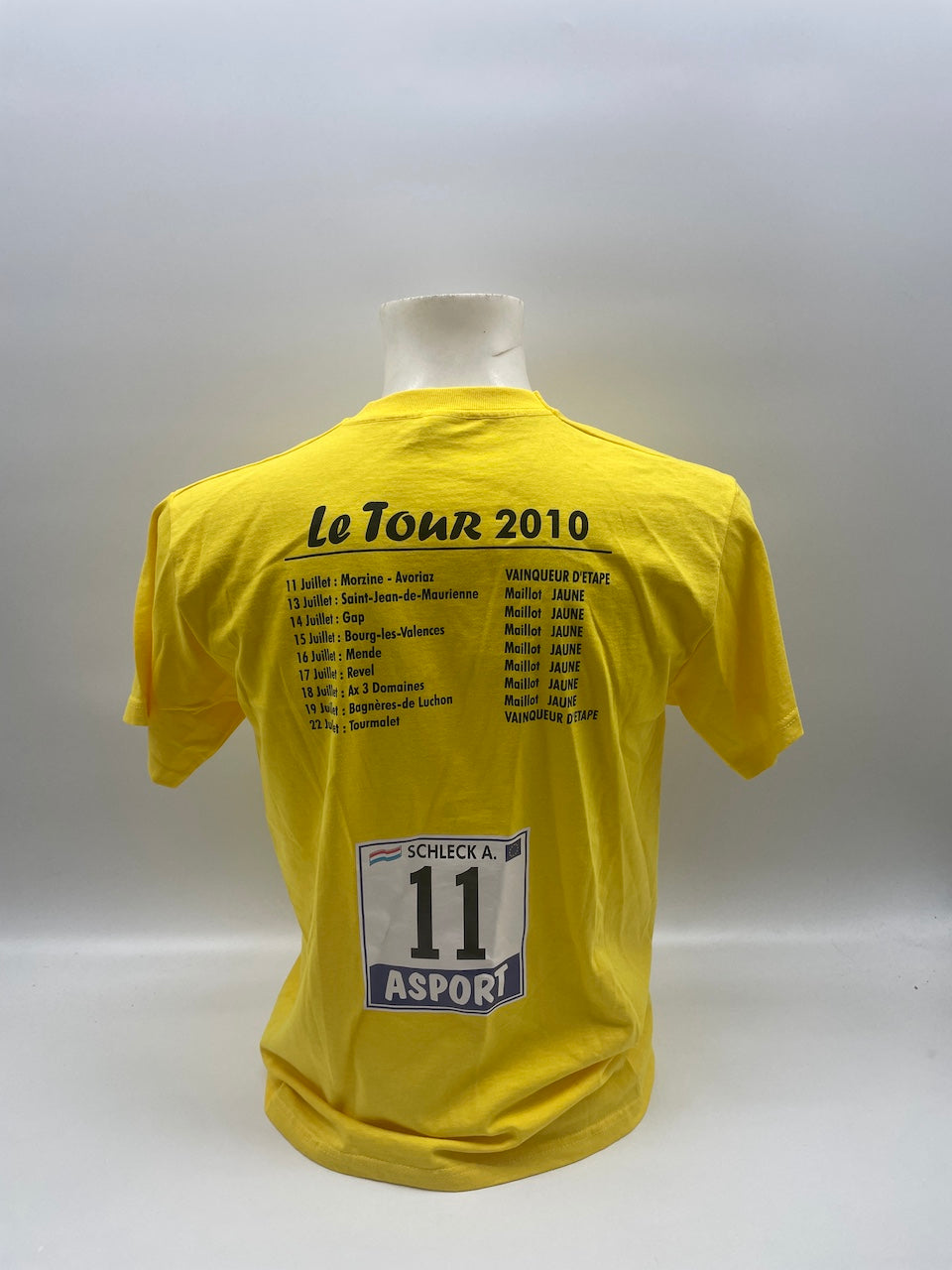 Shirt Andy Schleck signed Tour de France Radsport new M
