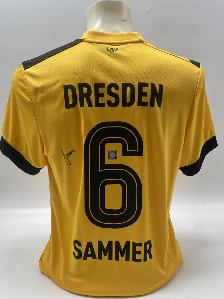 Dynamo Dresden Trikot Matthias Sammer signiert Umbro COA Deutschland Autogramm M