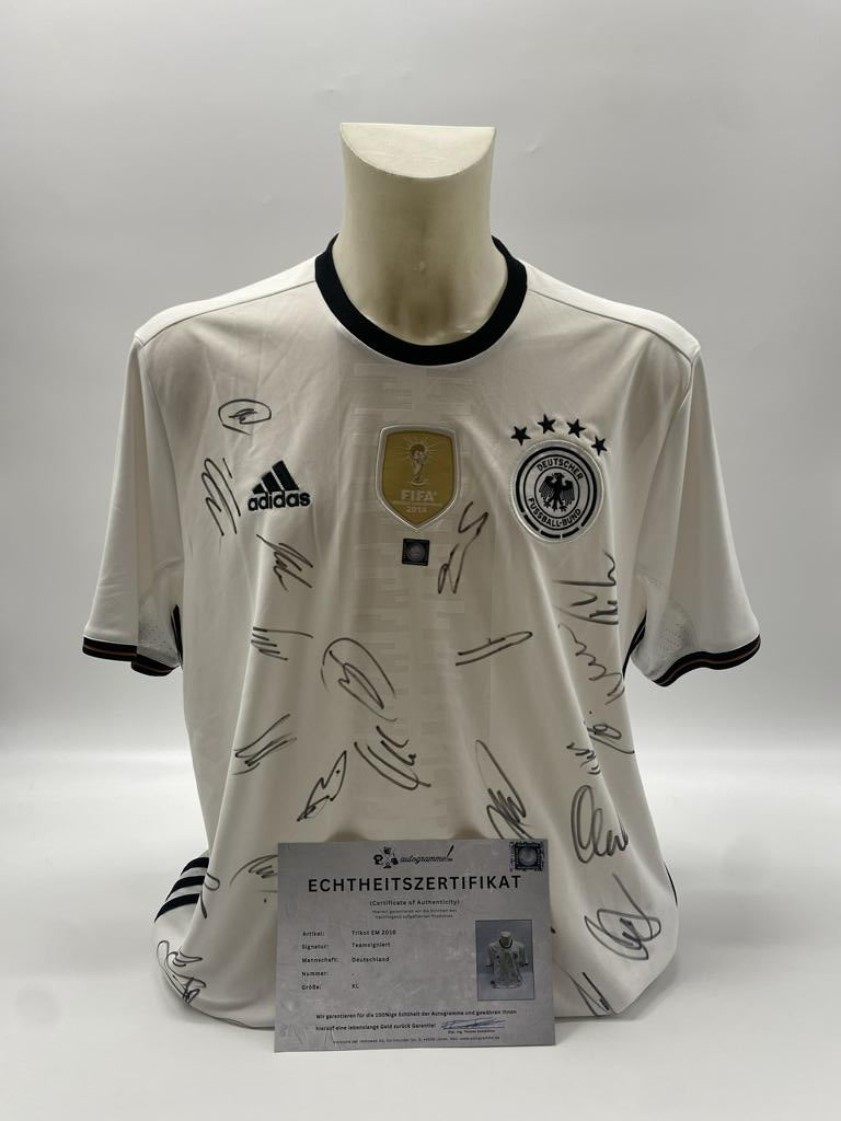 Germany Jersey Euro 2016 Team Signed DFB Adidas XL