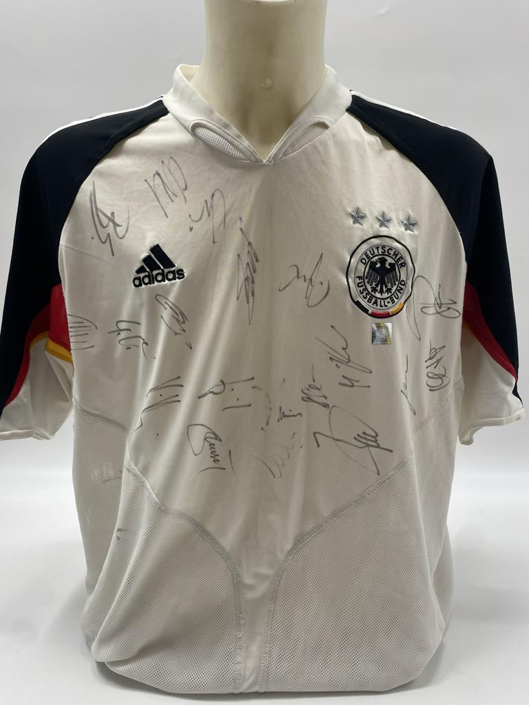 Deutschland Trikot EM 2004 Teamsigniert DFB Adidas XL