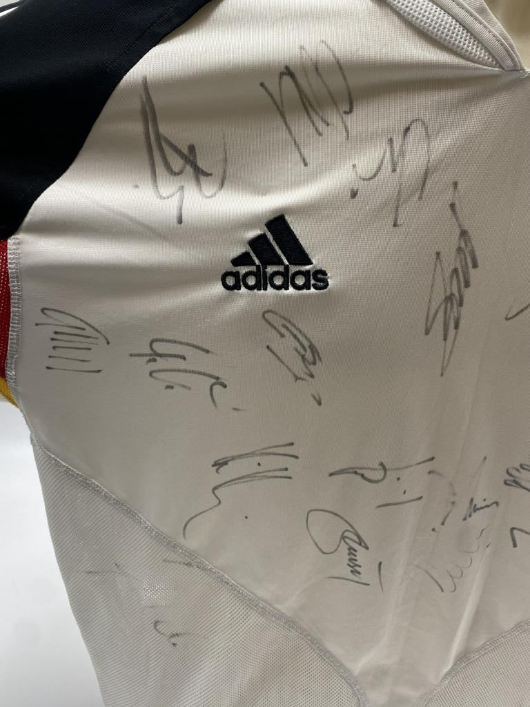 Deutschland Trikot EM 2004 Teamsigniert DFB Adidas XL