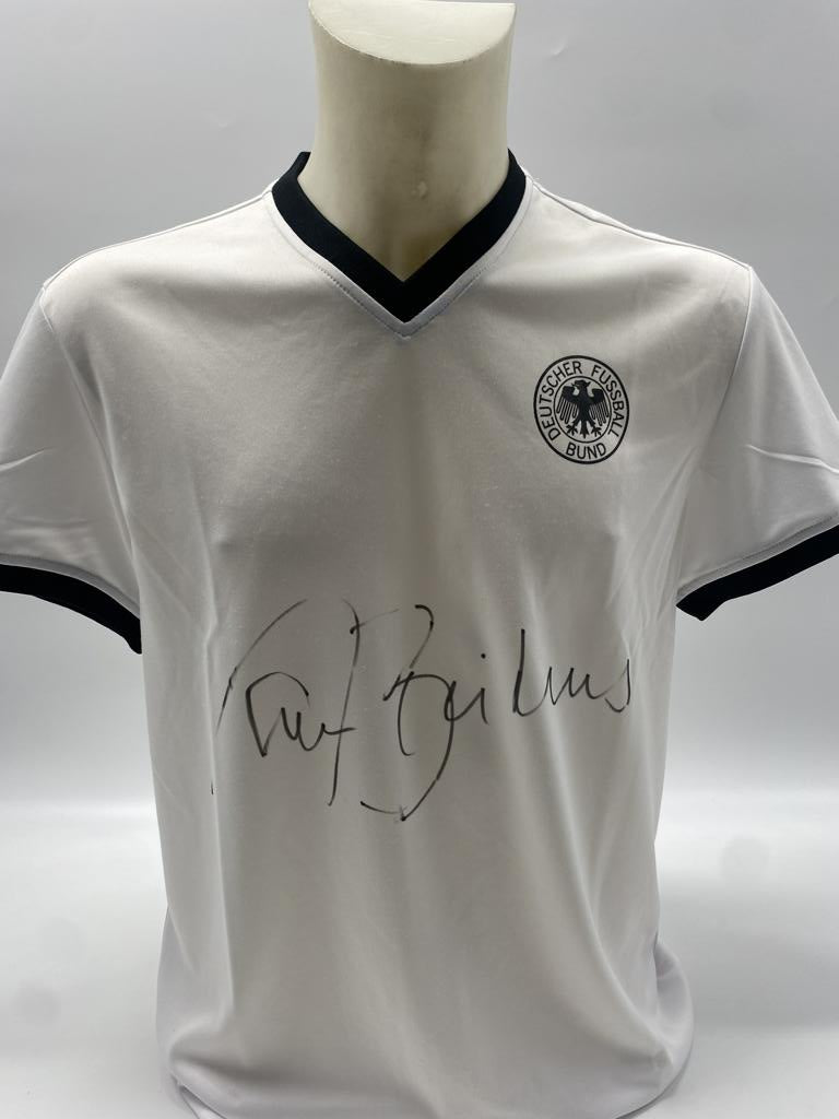 DFB jersey Paul Breitner signed Adidas COA Germany Autograph M