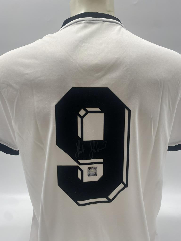 DFB Trikot Horst Hrubesch signiert Adidas COA Deutschland Autogramm M