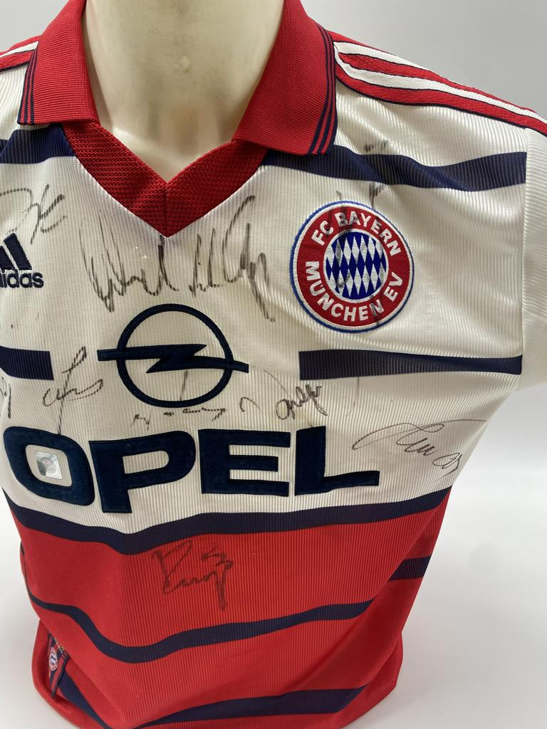 Bayern München Trikot 1999/2000 Teamsigniert Autogramm COA Adidas M