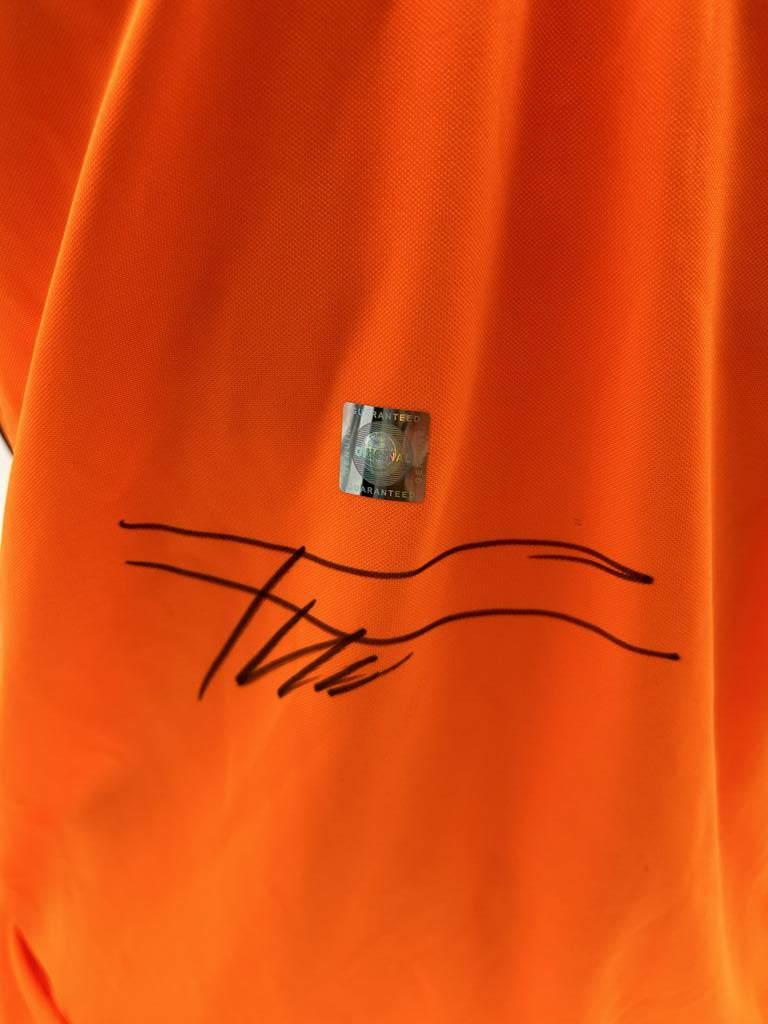 Niederlande Frauentrikot Frenkie de Jong signiert Autogramm Holland XL