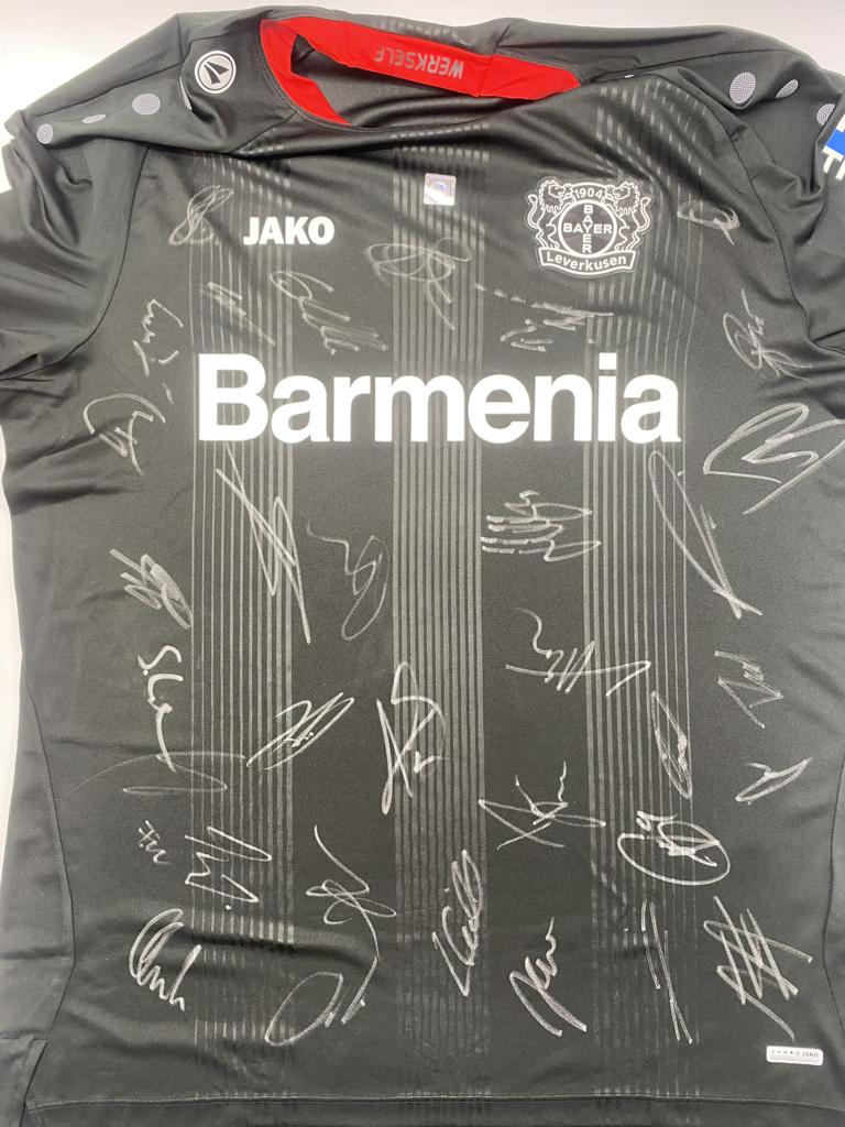 Bayer Leverkusen Trikot 2020/2021 Teamsigniert Autogramm COA Jako XL