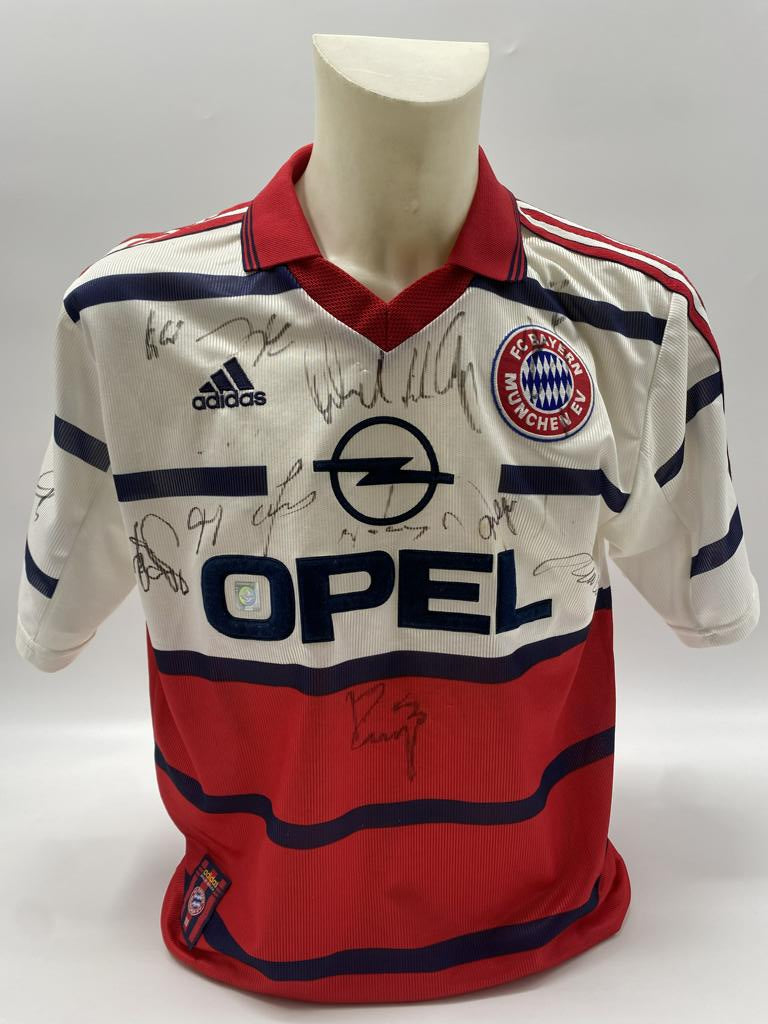 Bayern München Trikot 1999/2000 Teamsigniert Autogramm COA Adidas M