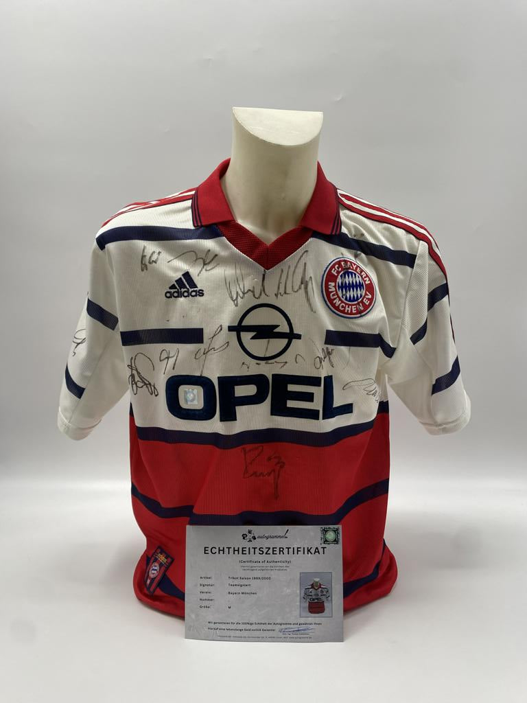 Bayern München Trikot 1999/2000 Teamsigniert Autogramm COA Adidas M