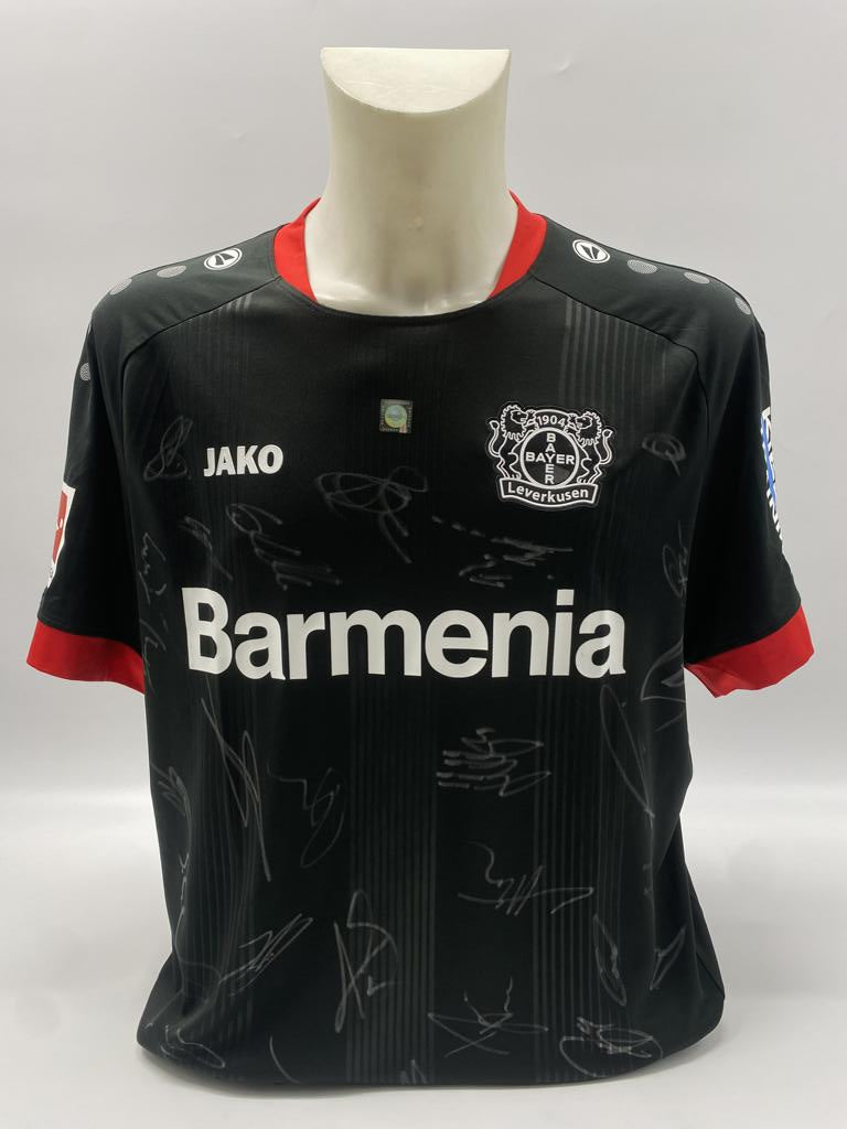Bayer Leverkusen Trikot 2020/2021 Teamsigniert Autogramm COA Jako XL