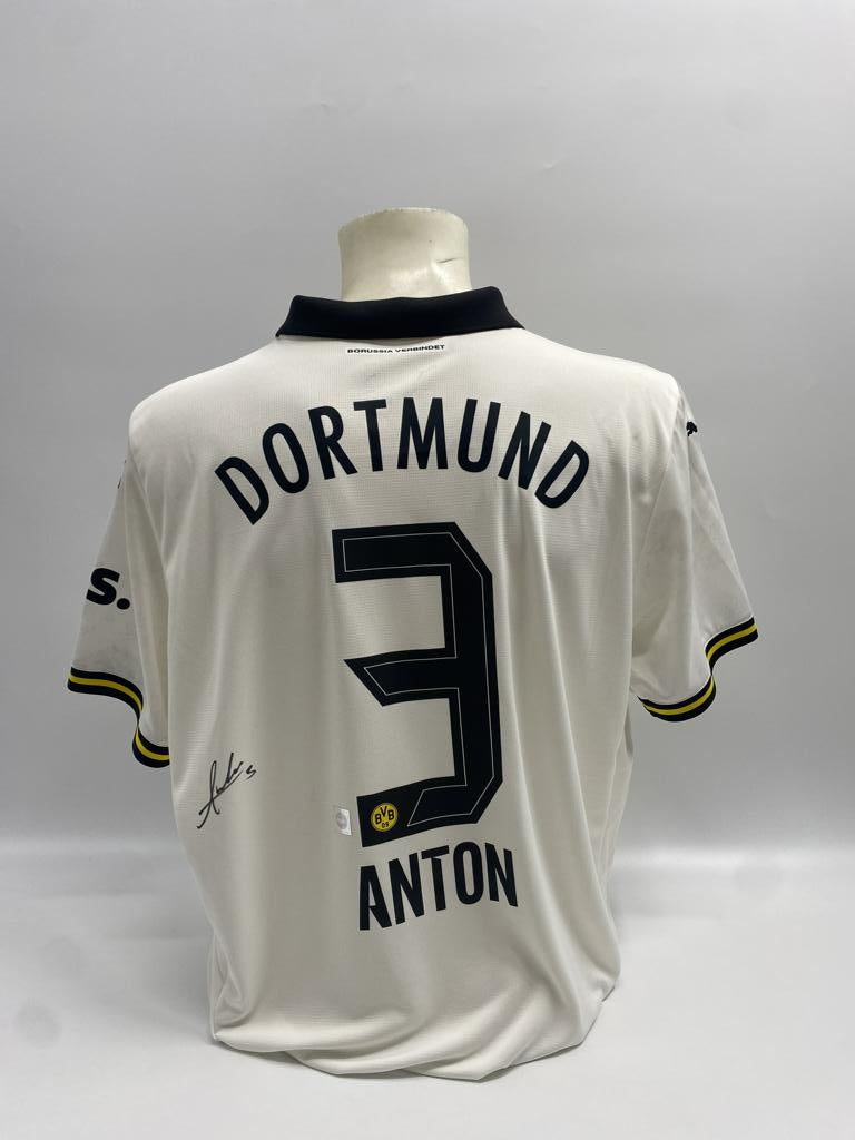Camiseta del Borussia Dortmund firmada por Waldemar Anton, certificado de autenticidad de Puma, autógrafo, talla XL
