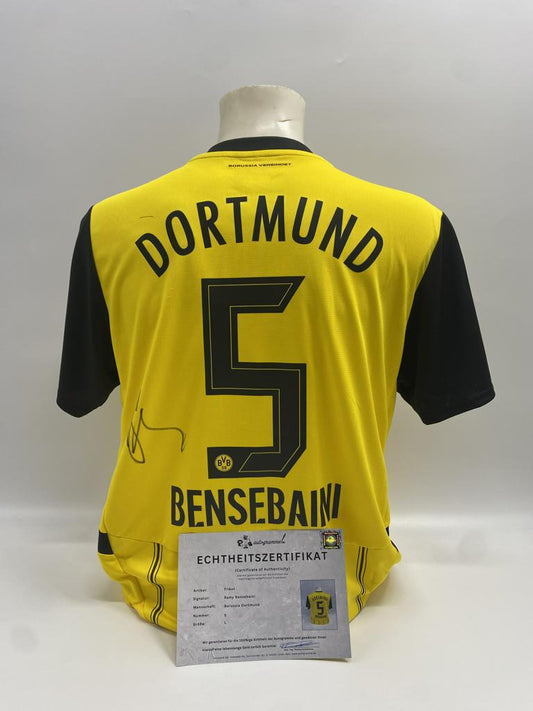 Borussia Dortmund Trikot Ramy Bensebaini signiert Puma COA  Autogramm L
