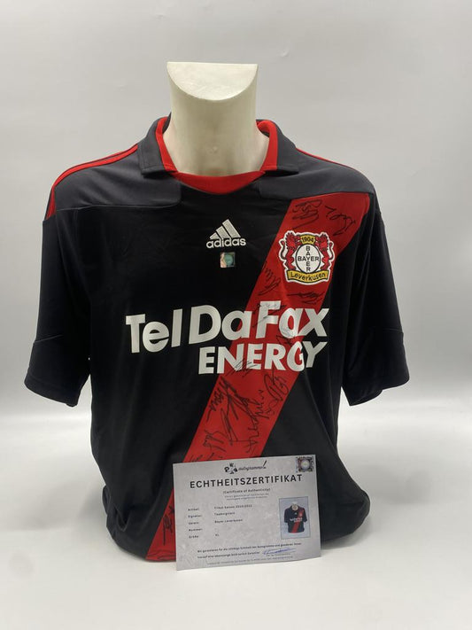 Bayer Leverkusen Trikot 2010/2011 Teamsigniert Autogramm COA Adidas XL