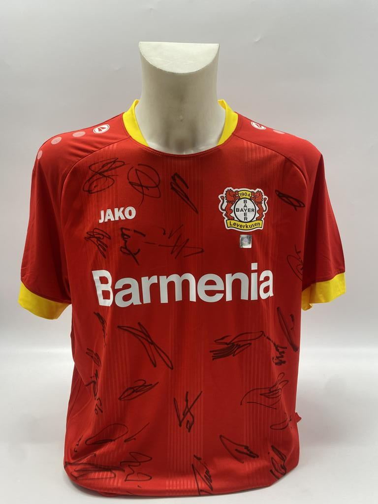 Bayer Leverkusen Trikot 2020/2021 Teamsigniert Autogramm COA Jako XL