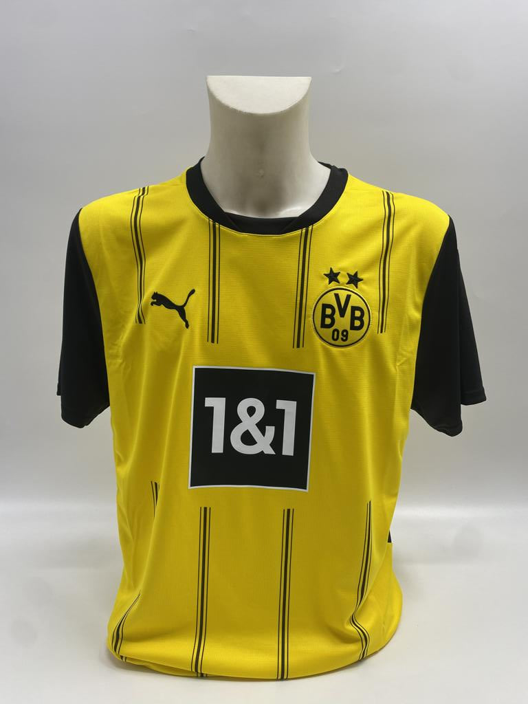 Borussia Dortmund jersey signed by Ramy Bensebaini, Puma COA, autographed, size L
