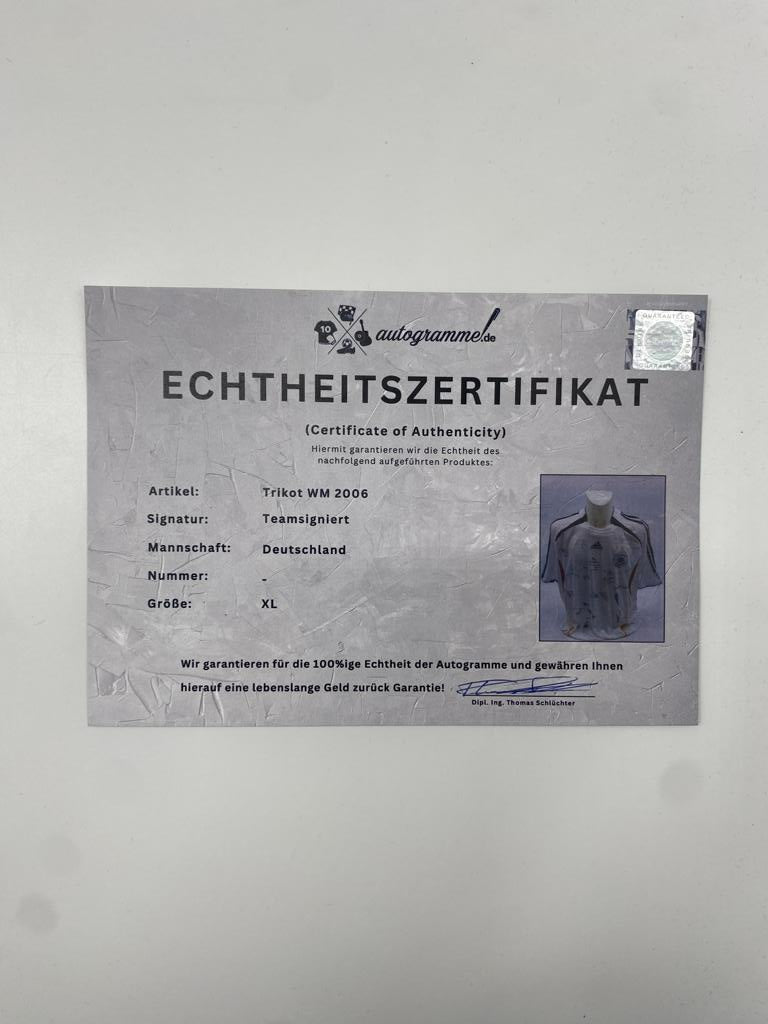 Deutschland Trikot WM 2000 Teamsigniert DFB Adidas XL