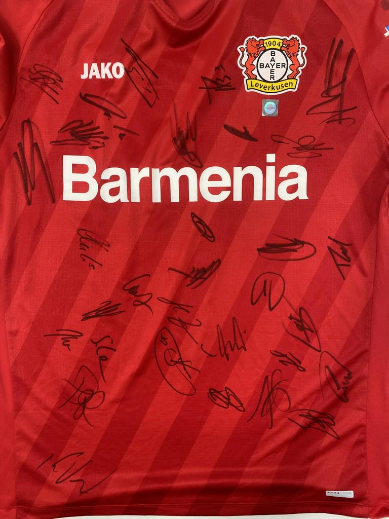 Bayer Leverkusen Trikot 2019/2020 Teamsigniert Autogramm COA Jako XL