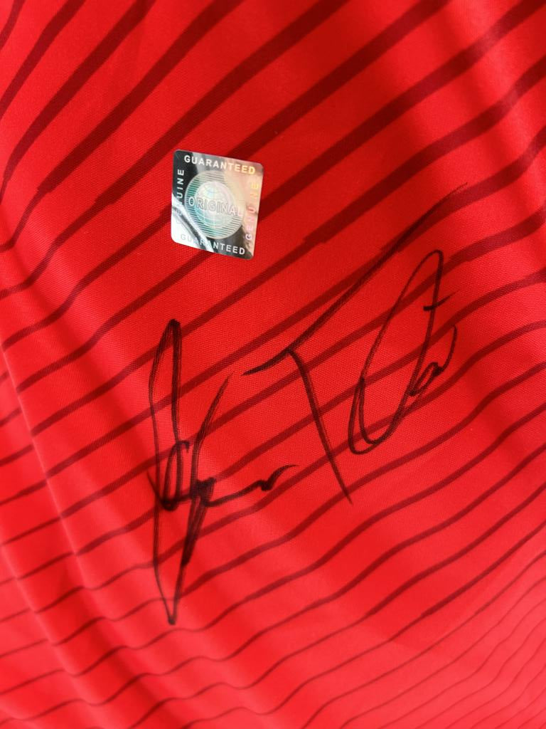 Österreich Trikot Toni Polster signiert Puma COA Autogramm Neu 164