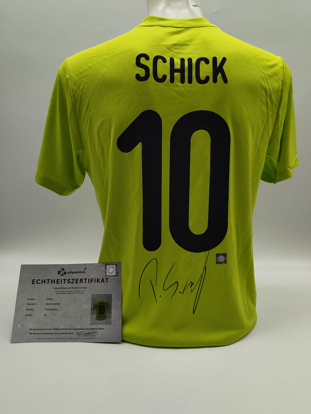 Tschechien 2020 Trikot Patrik Schick signiert Autogramm neu COA M