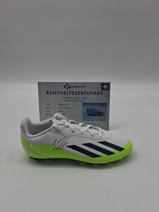 Fußballschuh Oliver Baumann signiert Autogramm Bundesliga Adidas 38 2/3