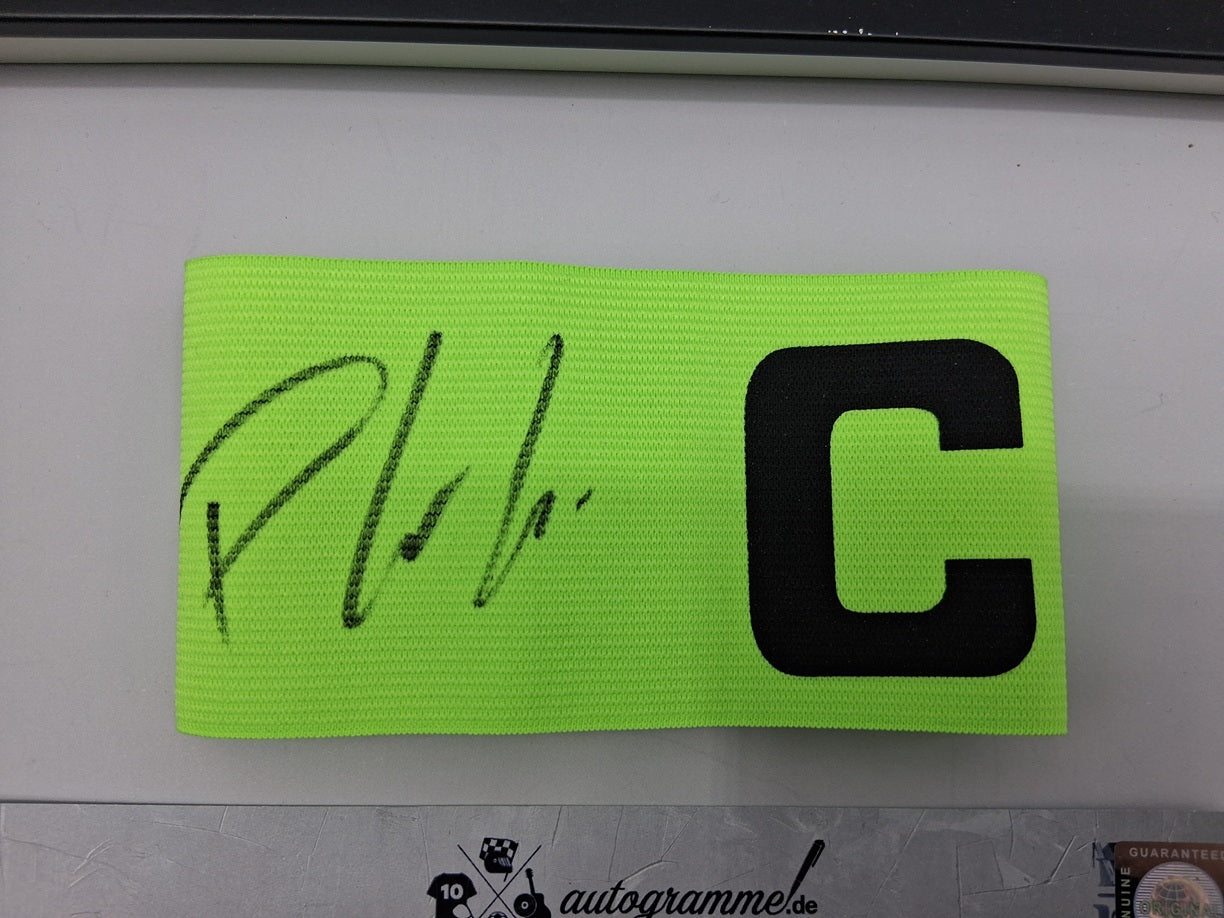 Captain's armband signed by Patrick Wimmer in Wolfsburg Autograph COA